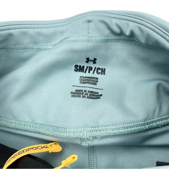 NWT UNDER ARMOUR Speedpocket Floral Compression High Rise Ankle Legging Sz Small - Picture 9 of 13